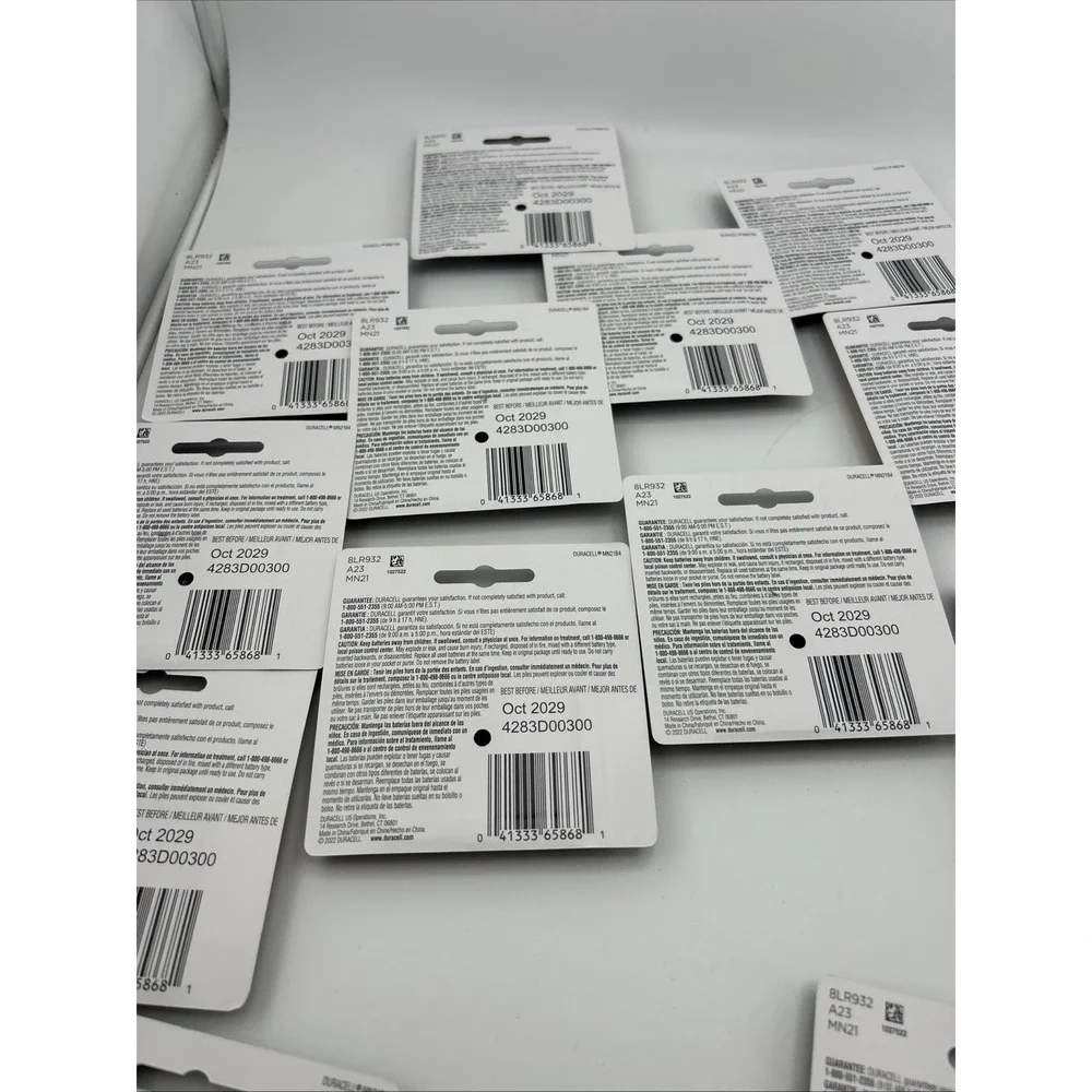 Duracell MN21B4 21/23 Alkaline 12 Volt Batteries 3 BOX Of 24-72 Total EXP 2029
